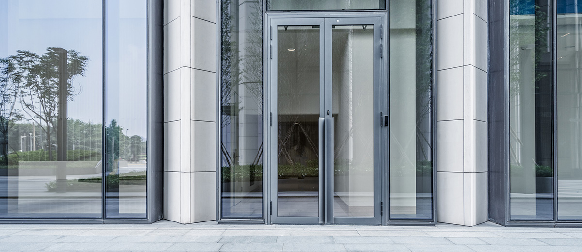 modern building outdoors commercial entry door