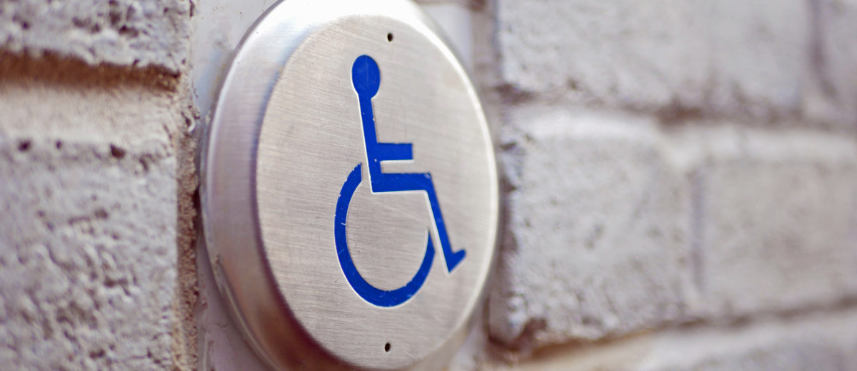 handicap accessible door button
